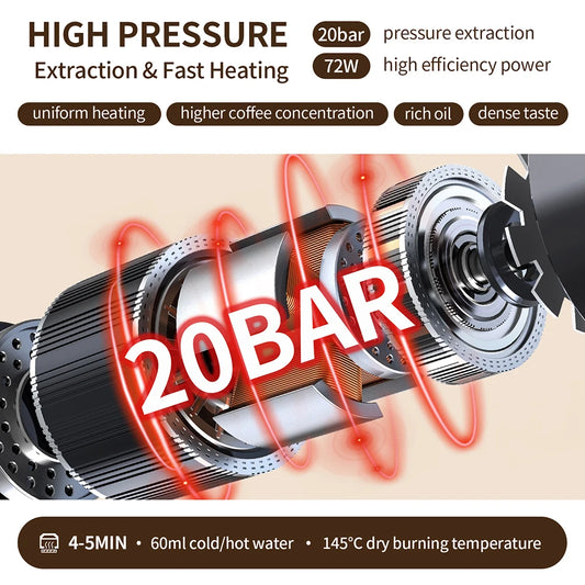 Portable Espresso Travel Coffee Maker