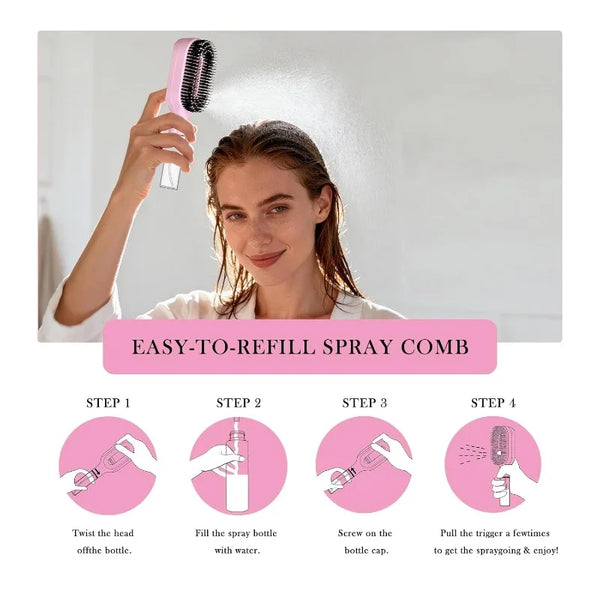 QuickMist Pro Detangling Hair Brush